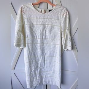 JCrew white cotton eyelet dress